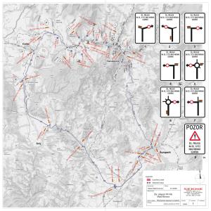 Mapa objízdné trasy