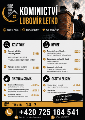 Nabídka kominictví